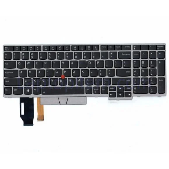 Lenovo Thinkpad E580 E590 L580 T590 Silver US Layout Keyboard